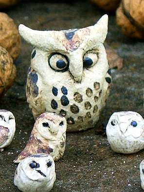 lucky owls sculpture